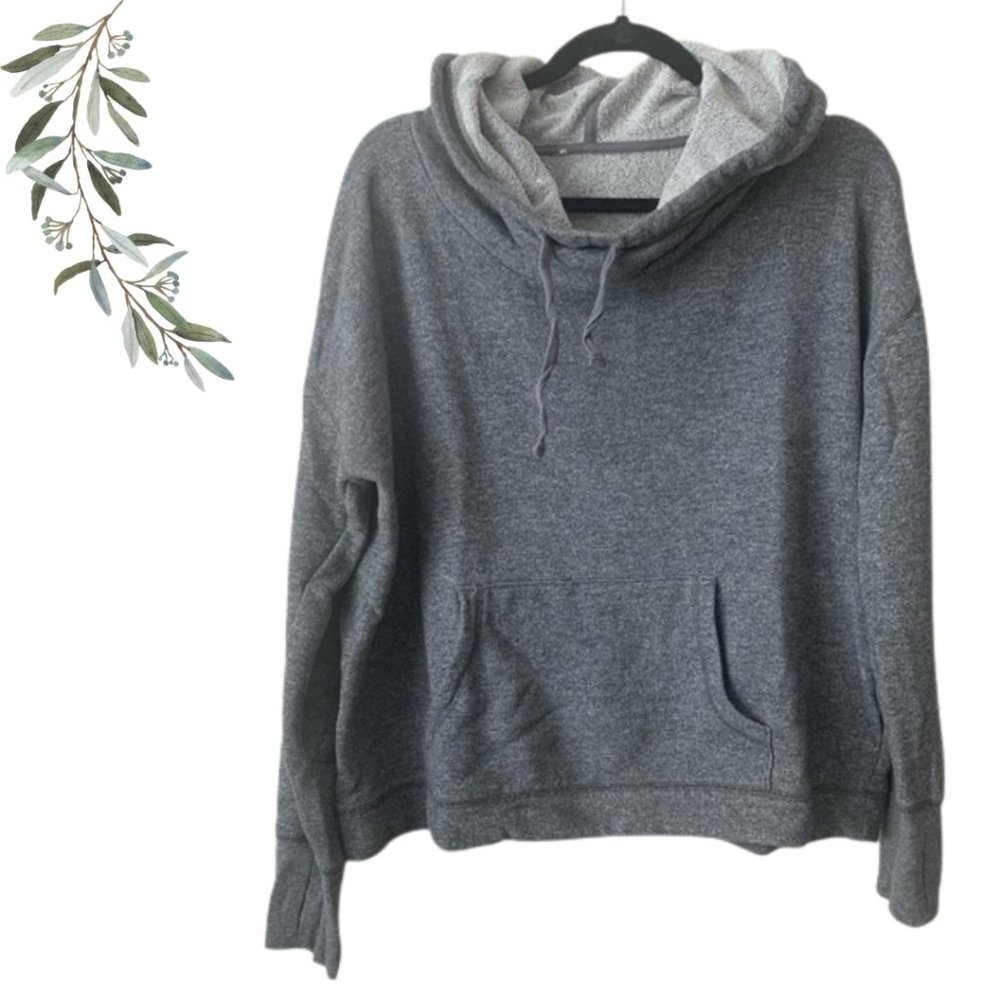 Marshalls Gray Cowl Neck Hoodie Size Large